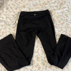 lululemon athletica Black mid rise flare Athletic Leggings